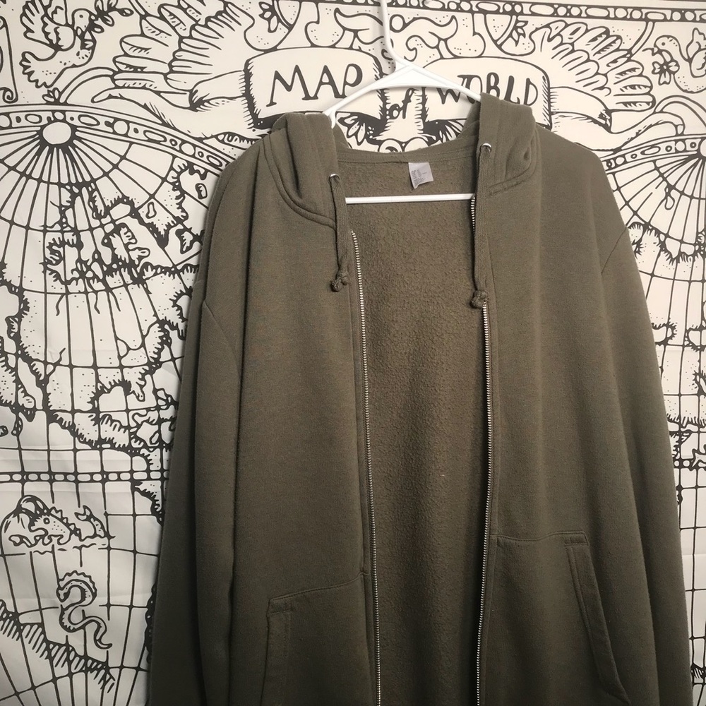 Olive Green H&M ZIP Up Jacket